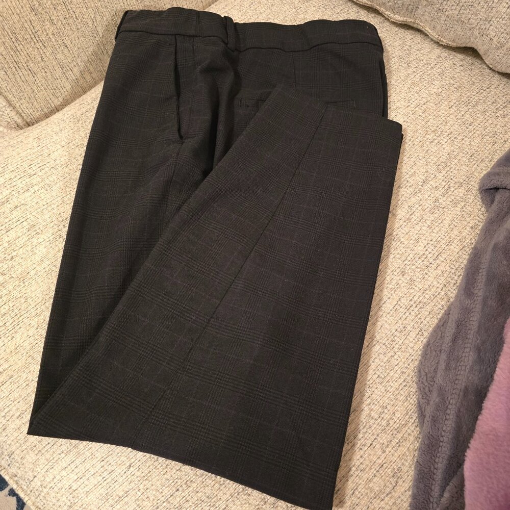 H&M Slacks sz 16 Black Plaid